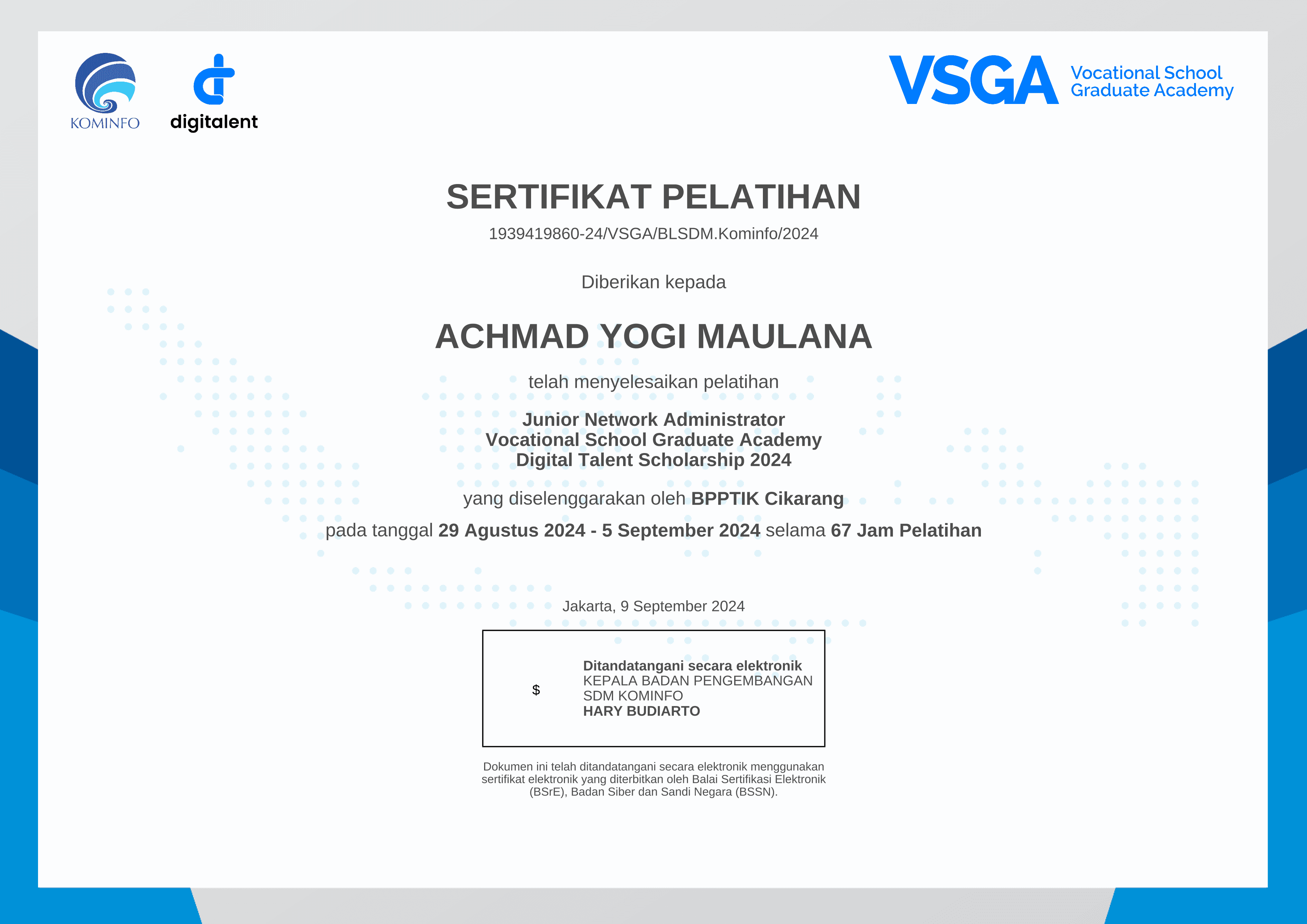 Pelatihan Junior Network Administrator (2024)